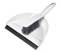 Комплект щетка-сметка "Гуд" с совком с кромкой (белый), 223200929/01 Белый - фото