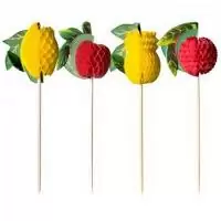 Декоративные украшения "Perfetto "Фрукты""А12 Разноцветный - фото