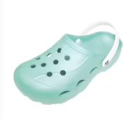 Сабо женские "Ола" мятный/белый, 37 размер, арт. СБ-502 Мятный - фото