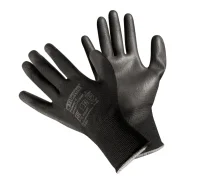 Перчатки полиэстеровые, черные, (L), арт. KPSP092 Черный - фото