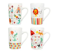 Кружка MILLIMI Цирк 375 мл, фарфор, 4 дизайна арт. 806-086  - фото