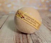 Шарик д/ванны бурлящ.Кафе Красоты Ванильный сорбет 120 гр  *11*22*  - фото