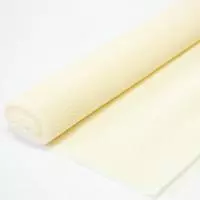 Бумага гофрированная простая 50см*2,5м слоновая кость (кремовый), арт. b603/CR180/603 Кремовый - фото