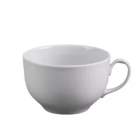 Чашка чайная 210 мл с блюдцем Белье Янтарь 039082/011042 Белый - фото