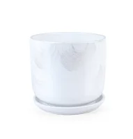 Керамический горшок Орион V9,5 D26 Цилиндр, арт. 007266 Белый - фото