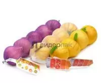 Экструзионная сетка-рукав Х-NET РА (чесночная) 1000м/рол желтая Желтый - фото