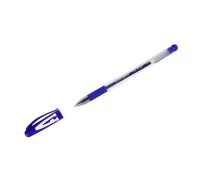 Ручка гелевая OfficeSpace "A-Gel" синяя, 0,5мм, грип, 326186 Синий - фото