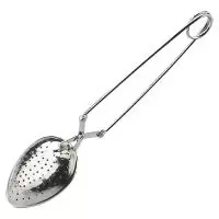 Ситечко-щипцы для заваривания чая Tea Time, 4x16.5 см, арт. AT-K2673 Серебро - фото