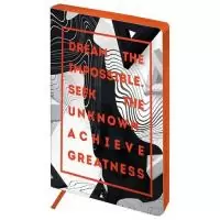 Записная книжка А5 80л. ЛАЙТ, кожзам, Greenwich Line "Urban. Aims", тон. блок, цв. Срез '284165  - фото