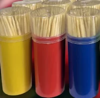 Зубочистки в баночке 1/60 440-101 (480) Бежевый - фото