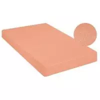 Простыня махровая на рез.Персик 140*200*20 см Персиковый - фото