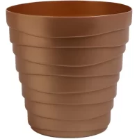 Кашпо "Бархан" (1,4л) Цв. Золотой песок, (Арт. КШ-4384) Золотой - фото