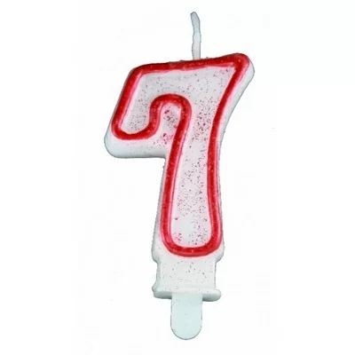 Свеча цифра 7(62-47, 62-07)  - фото