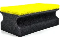 Губка автомобильная "Рельса" 20х10х8 Golden Snail GS 0326 Желтый - фото