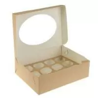 ТЦ5штКоробка карт  д/мафиннов 12 шт ECO MUF 12 250*330*100 (25/100) Коричневый - фото