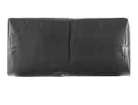 Салфетки бумажные 33*33см, 1сл, чёрные, 300л, 1/4 слож Черный - фото