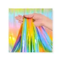 Занавес Дождик Нежная радуга, Макарунс, 100*200 см, 1 шт. Разноцветный - фото