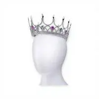 Корона карнавальная "Корона", S2329 Серебро - фото