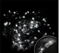Электрогирлянда светодиодная LED100-5-W., белая прозрачный шнур 5м 8 режимов, арт. 101522  - фото