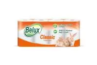 Туалетная бумага "BELUX" Классик белая, 3-сл, 8 рул, арт. 274418 Белый - фото