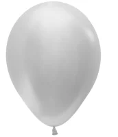 Шар латексный Sempertex (12''/30см) Серебро (481), перламутр, 1 шт. (1), Воздушные шары Серебро - фото