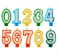 Свеча "Цифра 7"/32 два цвета арт. С-00-96  - фото