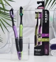 Зубная щетка 2 шт, средняя жесткость  - фото