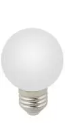 Лампа-шар LED 3W E27 3000K (100) Белый - фото