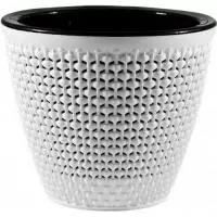 Кашпо "Ротанг" (2,25 л) Цв. Белый/черный, (Арт. КШ-7943)  - фото