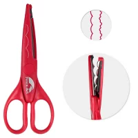 Ножницы фигурные арт.45806/24 (232х145х19 мм, фиолетовый + малиновый цвет, ПВХ-блистер на картонной подложке с европодвесом)  - фото