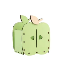 Ящик для цветов и подарков "Яблоко"  (Зеленый чай) Зеленый - фото