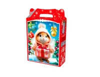 Новог.коробка "Подарок хром "Лесное чудо" с анимацией, УФ,  до 900 гр Разноцветный - фото