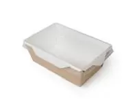 ТЦ10штКоробка карт с пласт.кр. 125/145 * 75/100 * 55 ECO OpSalad 450  - фото