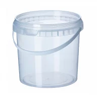ТЦ5шт Комплект (Ведро 0,365 прозрачное+Крышка Рd93 )  - фото