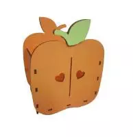 Ящик для цветов и подарков "Яблоко"  (Оранжевый) Оранжевый - фото