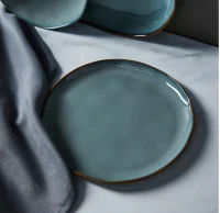 Тарелка десертная Ivlev Chef Органика 21х2см, фарфор, серый арт. 816-379 Серый - фото