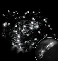 Электрогирлянда светодиодная LED60-3-W., белая 60 LED прозрачный шнур 3м 8 режимов, арт. 003216 Белый - фото