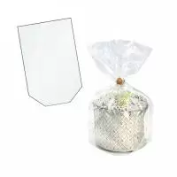 Пакет без рисунка для кулича, d90х h250мм ipHK.005 А50 Прозрачный - фото