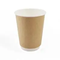 Стакан бумажный 450мл для горячего Крафт d90 50шт, арт. 400123 Коричневый - фото
