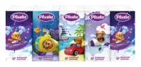 Платочки бумажные Plushe Deluxe 3х-сл, Приключения 18804 Белый - фото