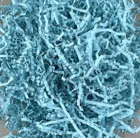 Наполнитель волнистый для коробок О13 Голубой 100 гр/уп 200т.м. Н7078ВЛ-гол Голубой - фото