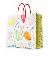 Бумажный пакет для сувенирной продукции с ламинацией, 40,6*33*16см арт.88021  - фото