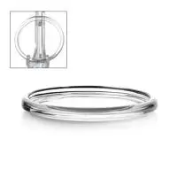 Подсвечник БЕЙЗИК 100 мм, арт. 54502SLB Прозрачный - фото