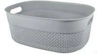 Корзина для хранения OSLO 12л серый шторм, арт. PT1352СШ-14  - фото