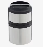 Термос для еды, 1.2 л, сохраняет тепло 6 ч, 11.3 х 15.3 см, арт. 9608758 Серебро - фото