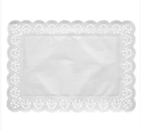 Салф. кружев. прямоуг. 36см*46см 1/10 Белый - фото