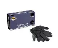 Перчатки эластомер L черные 1/100 402-884 (10) Черный - фото