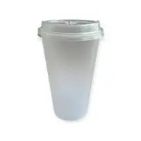 Комплект Стакан 500/90 ПП прозрачный + Крышка д/стакана Р90 прозрачная 10шт Прозрачный - фото