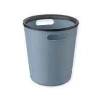Корзина для мусора с прижимным кольцом 10л ambient Folk, серо-голубой, AFK015PPGB Голубой - фото