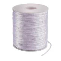 Шнур нейлоновый  на бобине d=1mm L=100m цвет белый  4445342 Белый - фото